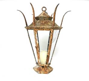 Italian 19th Century Wrought Iron Hanging Lantern